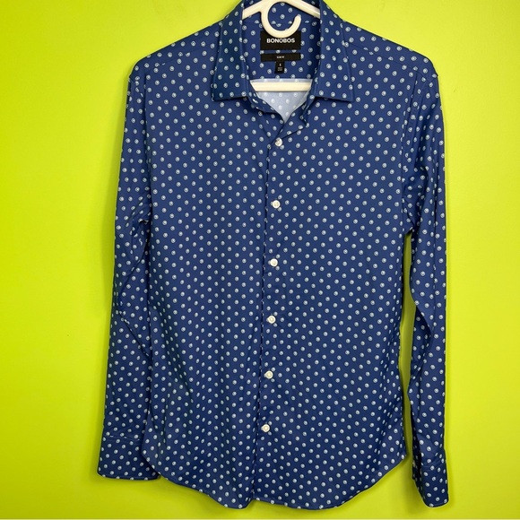 Bonobos Other - Bonobos Tech Button Down Shirt Slim Fit Blue Spring Lake Floral Casual size S